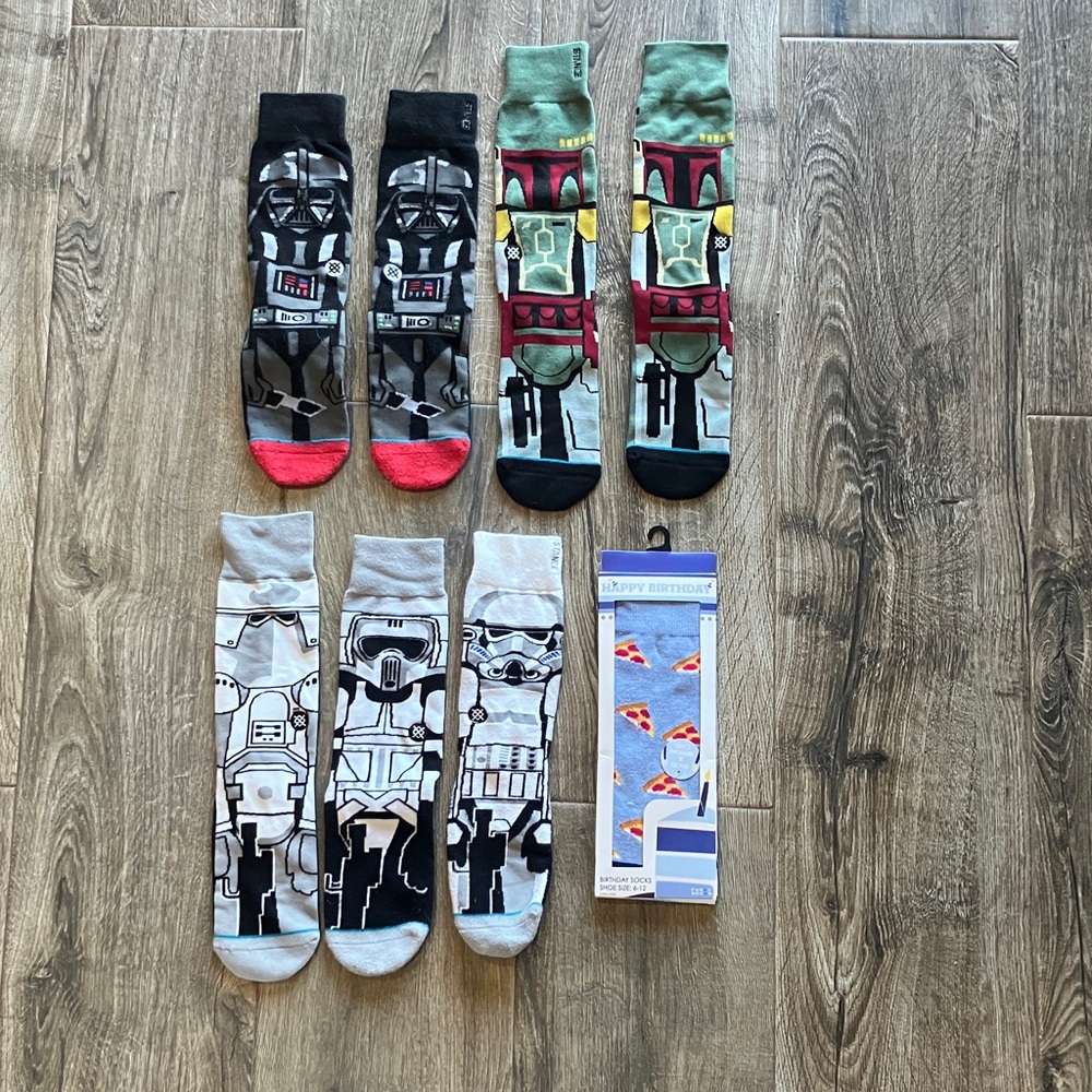 Stance Star Wars Socks - plus bonus pizza socks